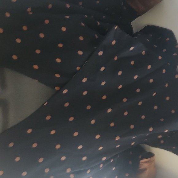 EDGE Light Open no button Brown Polka Dot Black blazer Small - Picture 3 of 11